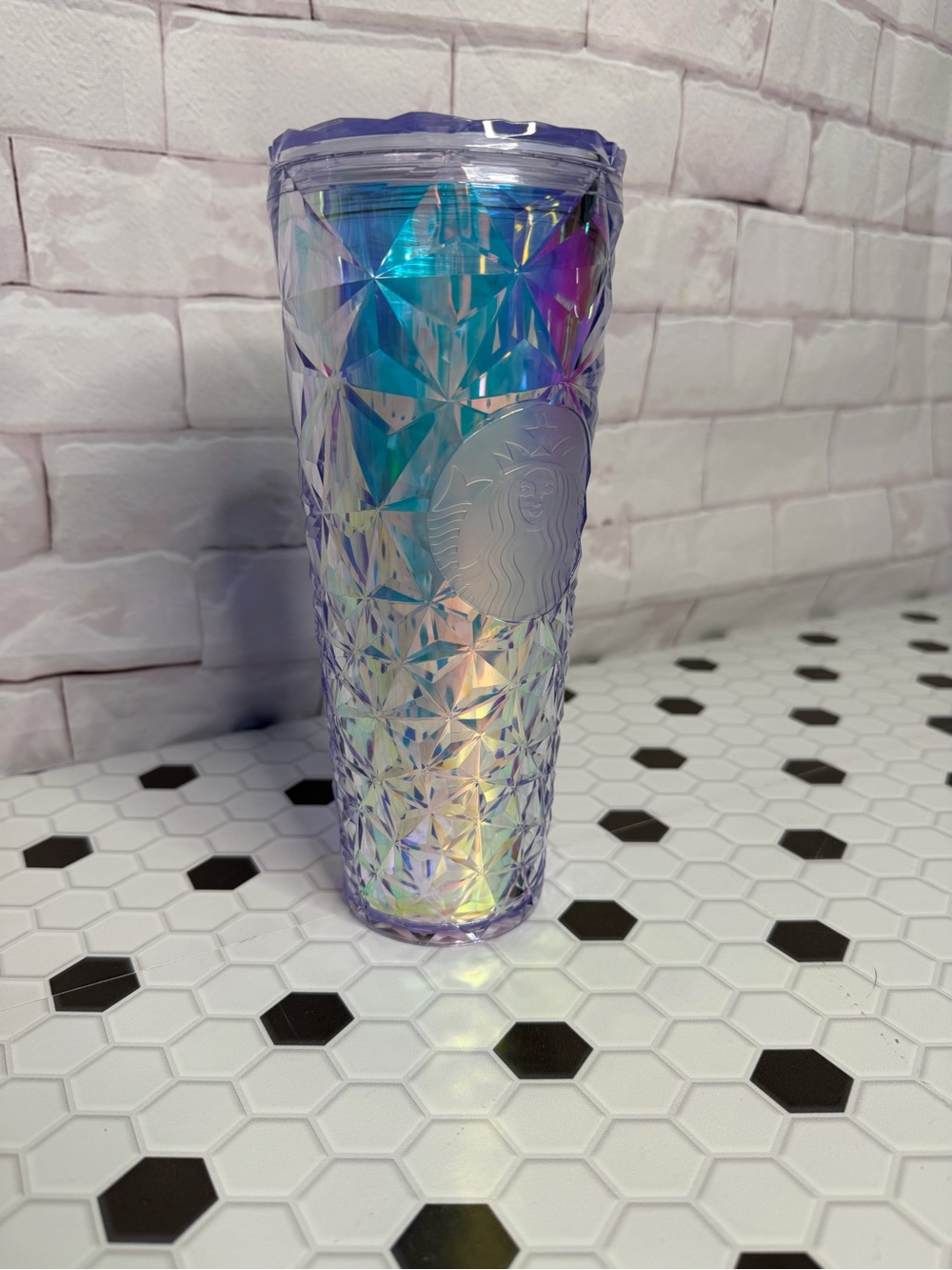 Starbucks Iridescent Prism Tumbler - Purple and Blue Holographic